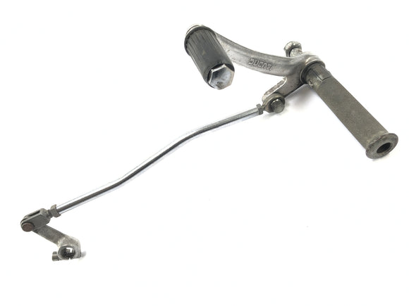 Ducati SL 600 Pantah [1982] - подножки водителя с рычагом передачи и тормоза