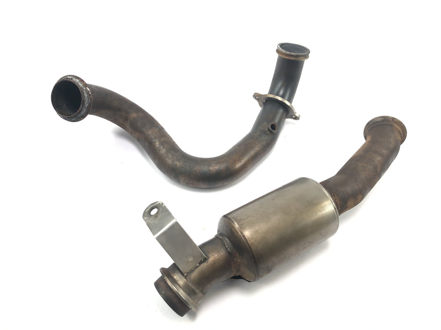 KTM Duke 690 A3 [2012] - Coletor de escapamento, silenciador dianteiro, conversor catalítico