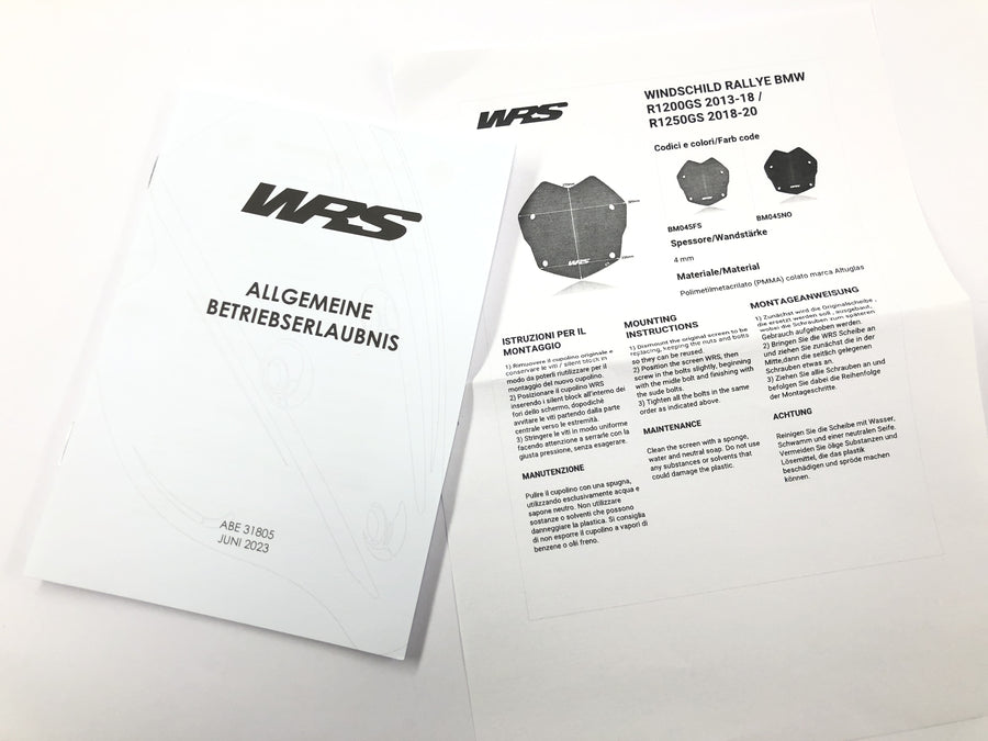 BMW R 1200/1250 GS [useita vuosia] - WRS tuulilasi mattamusta kuin uusi