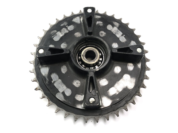 Yamaha XT 600 Z Ténéré 1vj [1986] - Řetězové kola Ritzel Hand Wheel za sebou