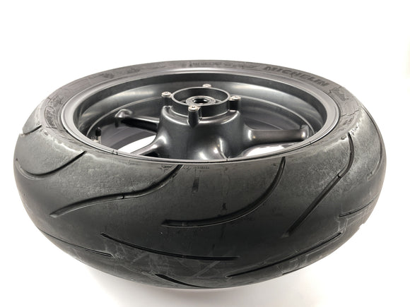 Triumph Street Triple R 675 D67ld [2010] -Hinterrad Rim Wheel Rad Tyres 5.5x17 "