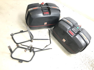 Honda XRV 750 Africa Twin RD04 [1990] - Koffer Kofferset mit Halter und Schlüssel Seitenkoffer GIVI Monokey