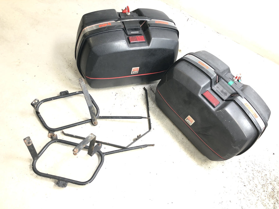 Honda XRV 750 Africa Twin RD04 [1990] - Kuffertsæt med holder og nøglesideetui GIVI Monokey