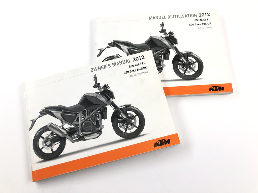 KTM 690 Duke [2012] - Käyttöohje englanniksi ja ranskaksi