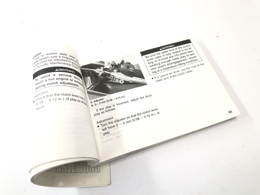 Kawasaki ZX 12 R ZXT20A [2001] - Handbuch Betriebsanleitung Bedienungsanleitung