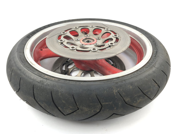 Suzuki GSX R 1100 GV73B [1990] - Voorwielwielrand aan de voorkant met remschijven