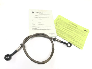 Kawasaki ZX -10 ZXT00B [1990] - Brake line steel flex at the back with ABE