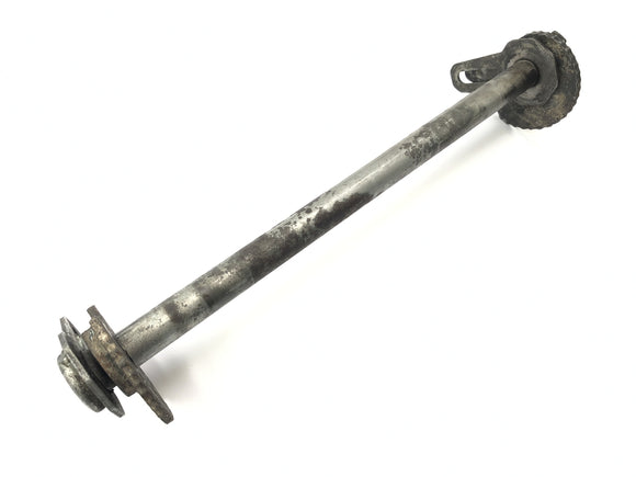 Yamaha XT 600 Z Ténéré 1vj [1986] - Náprava na zadní kola osy nápravy se zády s napínačem řetězu