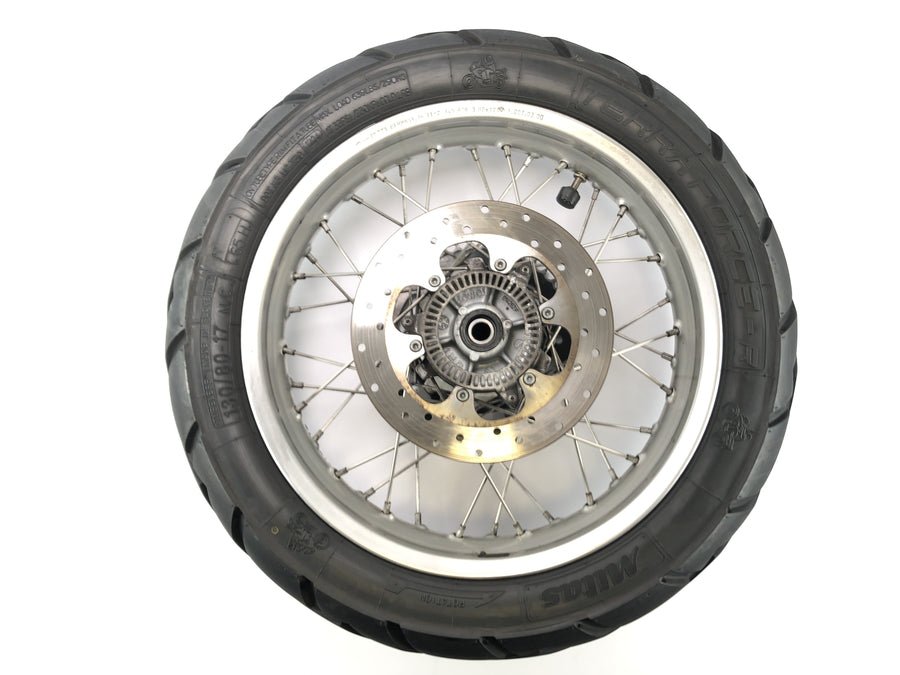 BMW F 650 GS R13 [2002] - Rimbre de la rueda trasera con rueda de cadena y disco de freno 3.0x17 "