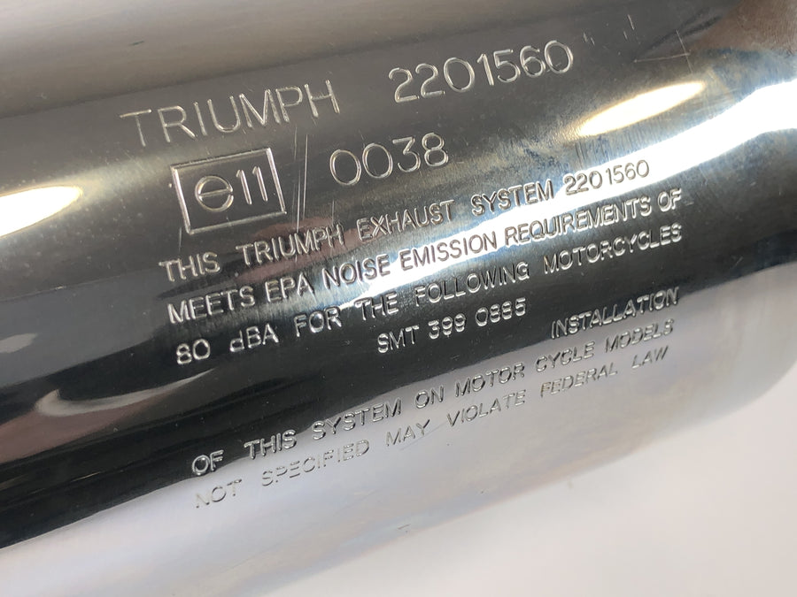Triumph Adventurer 900 T309RT [1998] - Udstødning baglyddæmper lyddæmper venstre