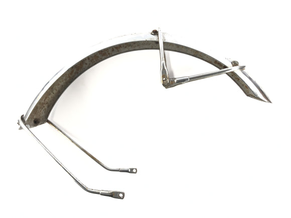 Triumph Bonneville T140V [1976] - Hoja de protección en la parte delantera con guardabarros de soporte de soporte