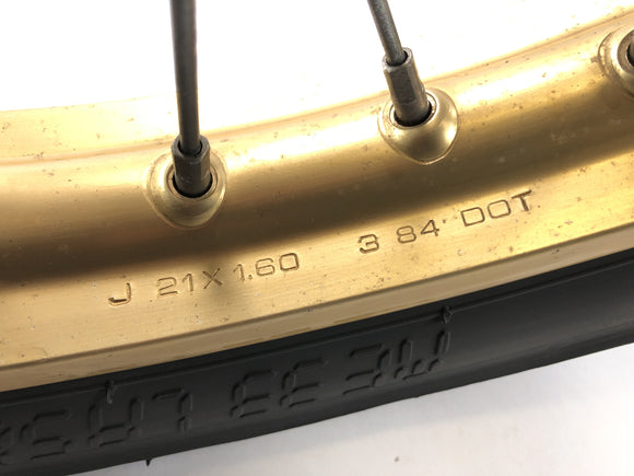 Yamaha XT 600 43F [1985] - RIM předního kola mluvil kolo zlato 1,60 x 21 palců