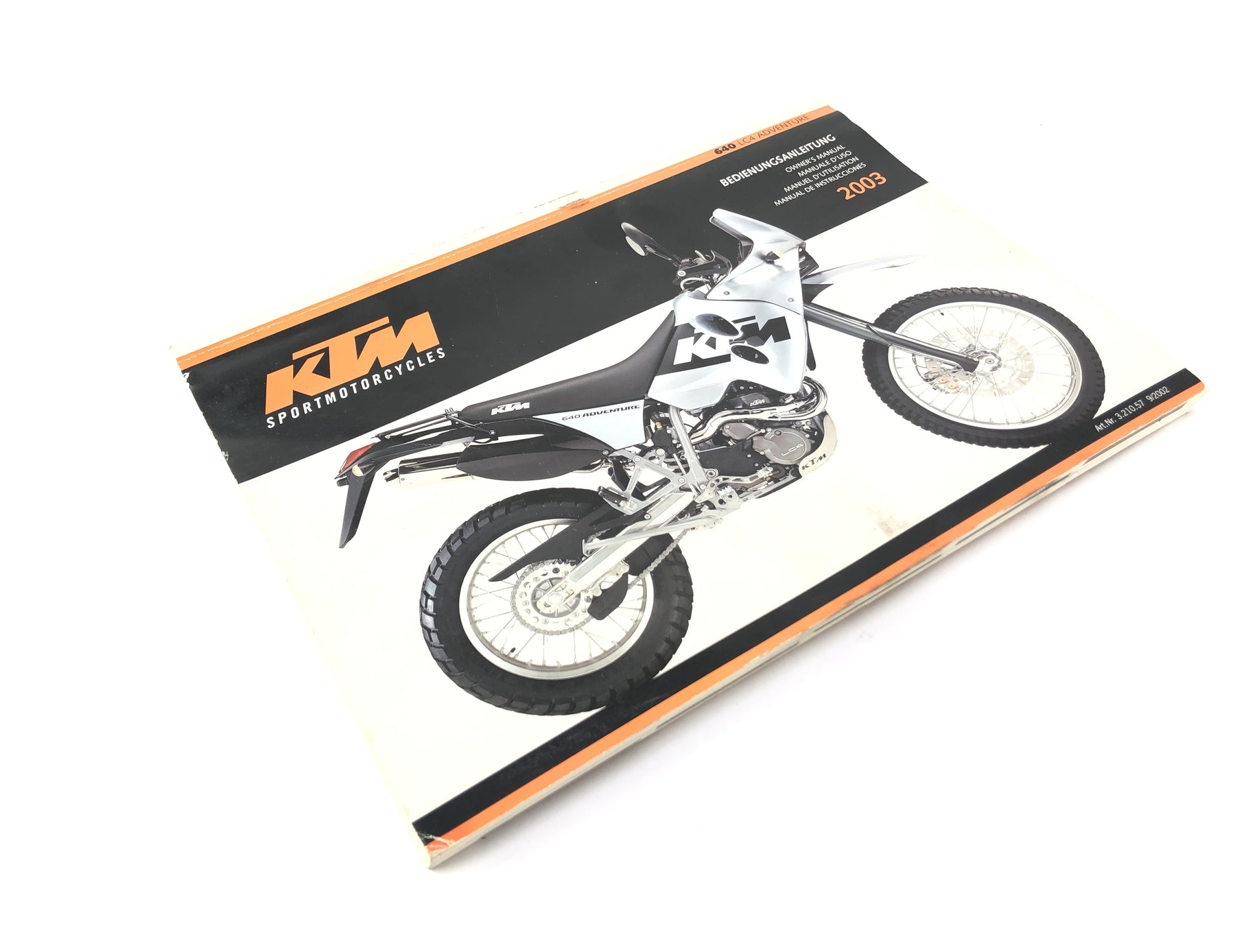 KTM 640 LC4 Adventure [2000] - Manuale di istruzioni operative