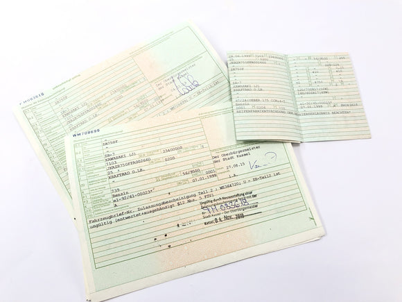 Kawasaki ZR7 ZR750F [1999] - Ramme med papirer