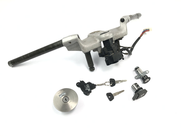 Yamaha GTS 1000 4FV [1997] - puente de horquilla con manubrio juego de cerradura de encendido con tapa de depósito