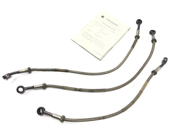 Kawasaki ZR7 ZR750F [1999] - Bremsleitung Bremsschlauch Set Stahlflex Edelstahl vorne mit ABE