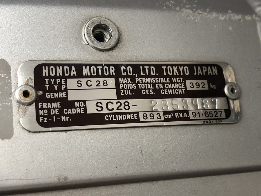 Honda CBR 900 RR SC28 [1995] - Rahmen Hauptrahmen Chassis Aluminiumrahmen mit Papiere