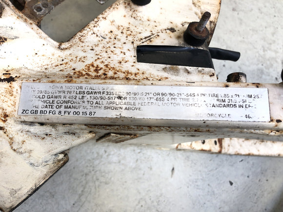 Cagiva Elefant 650 [1984] - Quadro sem papéis