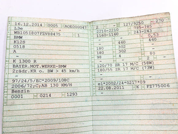 BMW K 1300 R K12S [2014]  - 框架