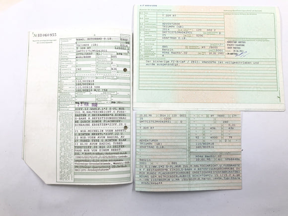 Triumph Adventurer 900 T309RT [1998] - Rahmen mit Papieren