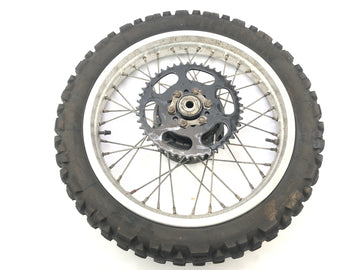 Yamaha XT 350 3YT / 55V [1990] - Ráz kola zadního kola s řetězem vzadu - 0