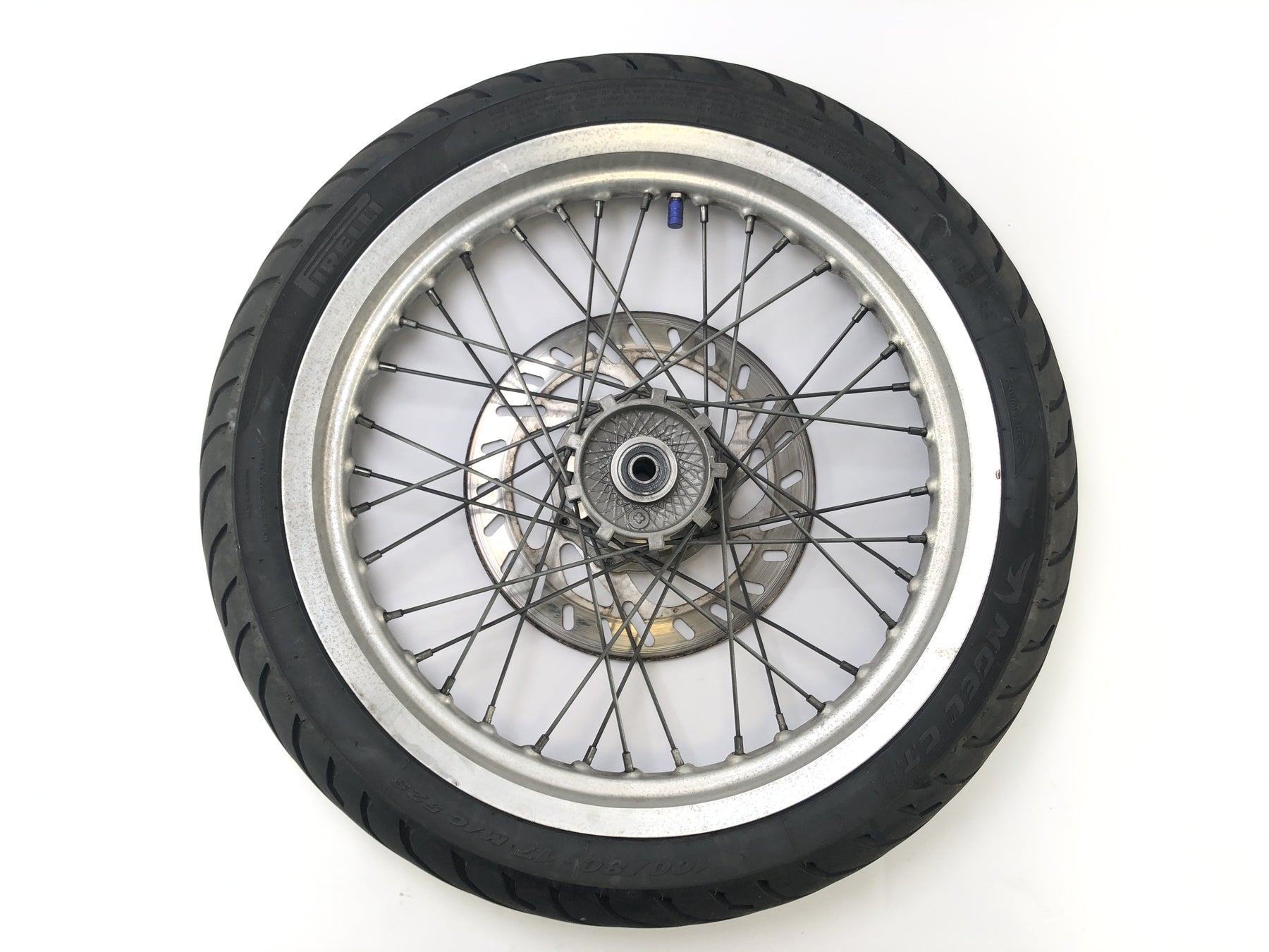 Yamaha XT 125 X [2004] - Front wheel with brake disc wheel rim front