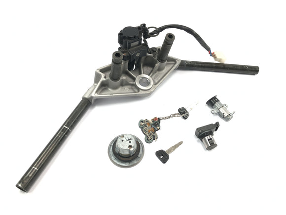 Yamaha GTS 1000 4FV [1997] - puente de horquilla con manubrio juego de cerradura de encendido con tapa de depósito