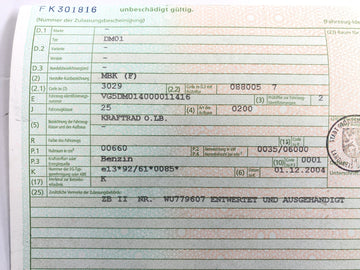 Yamaha XT 660 DM01 [2004] - Marco con papeles - 0