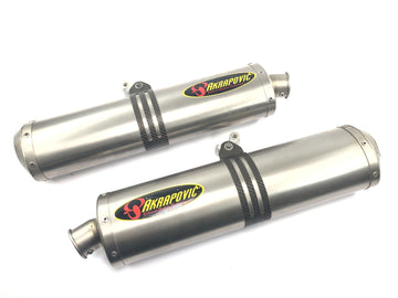 KTM 950 Adventure LC8 [2004] — trokšņa slāpētājs Akrapovic izplūdes aizmugurējā trokšņa slāpētāja pāris