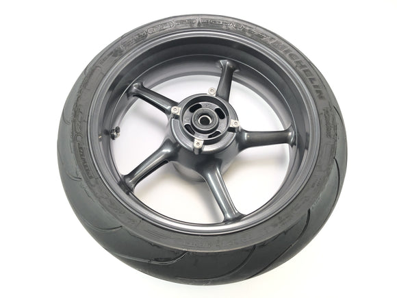 Triumph Street Triple R 675 D67ld [2010] -Hinterrad Rim Wheel Rad Tyres 5.5x17 "