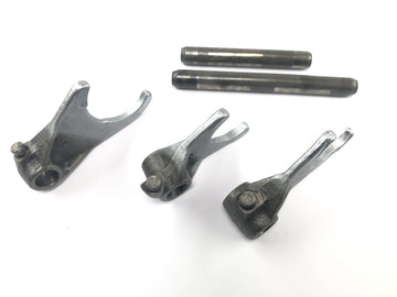 Yamaha DT 175 2K4 [1982] - fourchettes de changement de vitesse, ensemble de fourchettes de changement de vitesse, griffes de changement de vitesse - 0