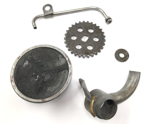 Honda XRV 750 Africa Twin RD04 [1990] - Ölpumpe mit Antriebsrad und Ölsieb