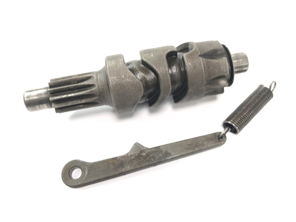 DKW NZ 250 [1938] - tambour de changement de vitesse avec ressort et levier pour le changement de vitesse