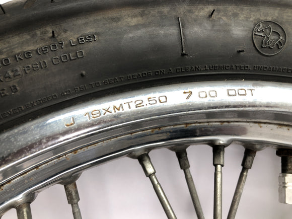 ヤマハXVS 650ドラッグスターVM03 [2001]  - フロントホイールリムスポークホイールブレーキディスク19インチ