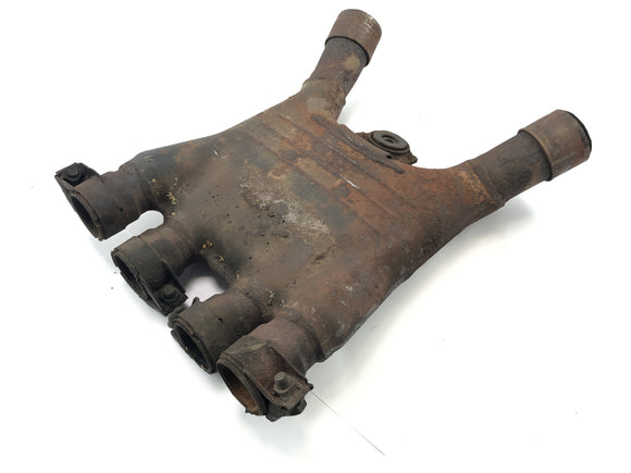 Yamaha FJ 1100 47e [1985] - Kolektor wydechowy środkowe amortyzatory