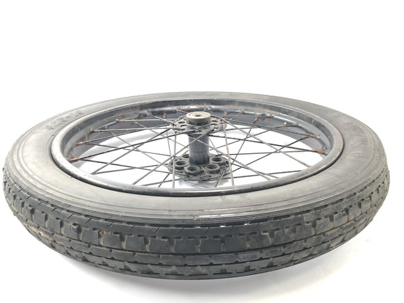 DKW NZ 250 [1938] - Roue arrière avec rayons et moyeu