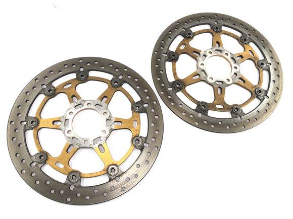 Aprilia RSV 1000 R [2004] - Bremsscheibe Bremsscheiben Satz vorne schwimmend gelocht 320 x 4.4 mm