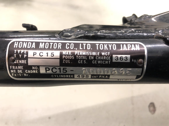 Honda XBR 500 PC15 [1989] - Rahmen mit Papieren