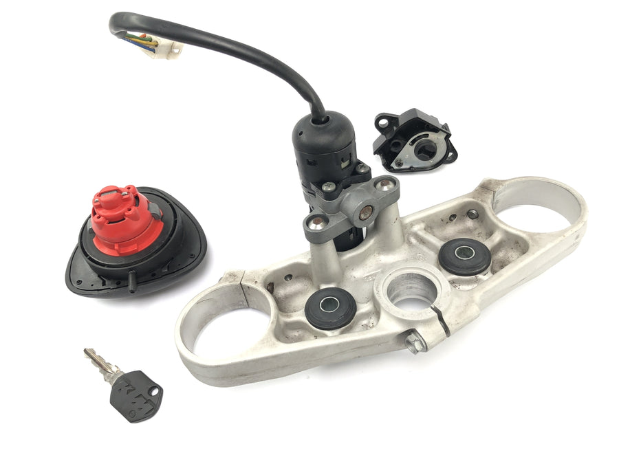 KTM 690 SM Prestige [2007] - Puente de la bifurcación en la parte superior con bloqueo de bloqueo de encendido Cubierta de bloqueo de encendido