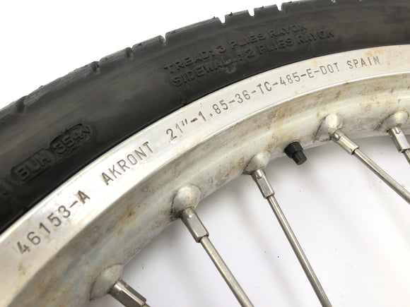 Cagiva Elefant 650 [1984] - etupyörän reuna edessä jarrulevyllä