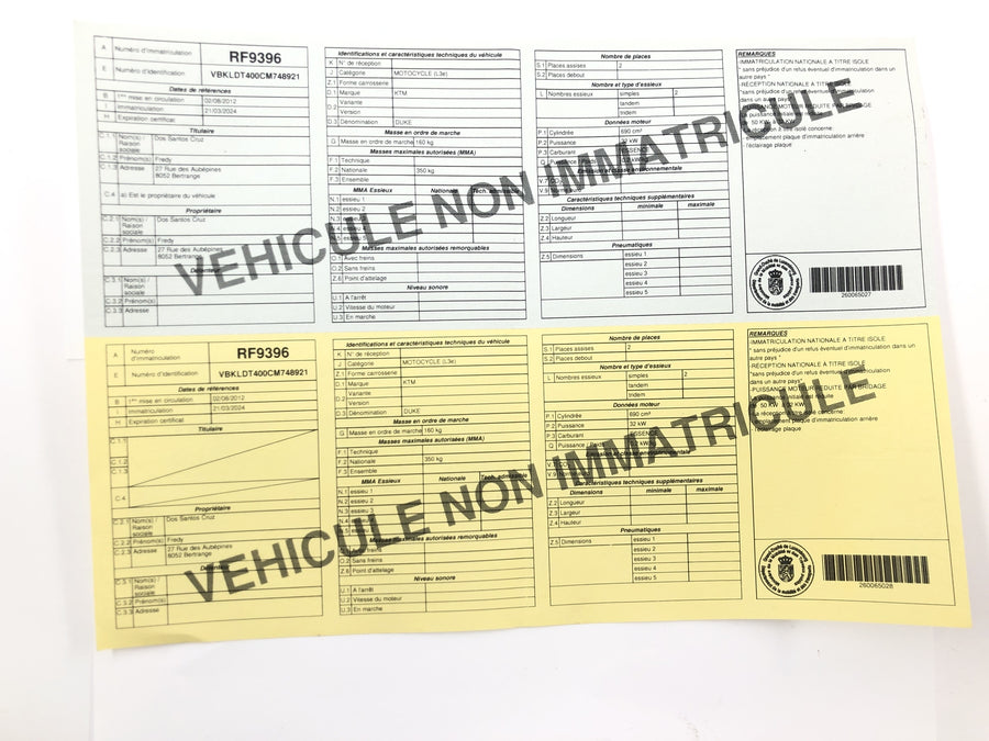KTM Duke 690 A3 [2012] - Rahmen Hauptrahmen Fahrgestell mit Papieren