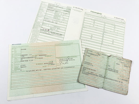 川崎vn 1600平均条纹VNT60B [2005]  - 带有论文的框架