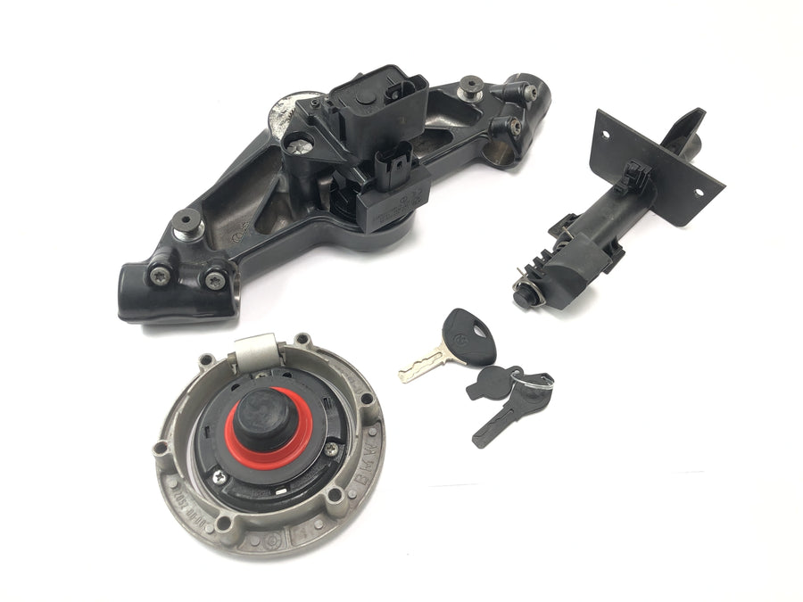 BMW K 1200 S K12S [2004] - Set serrature per ponte forcella superiore con blocchetto di accensione, serratura del serbatoio