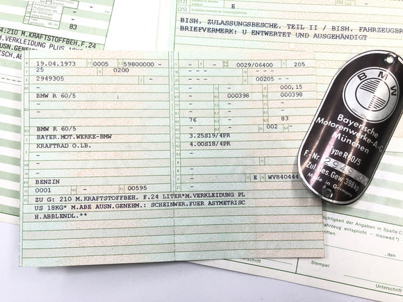BMW R 60/5 [1973]  - 論文付きフレーム