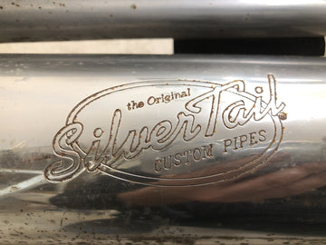 川崎VN 1500クラシックVNT50D [2001]  - エキゾーストマフラーエンドポットシルバーテイルコンプリート - 0