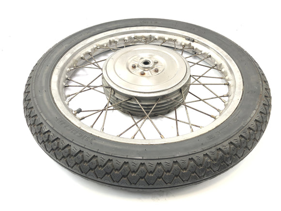 BMW R75/5 [1973] - Voorwielwielrand voor de voorkant sprak wieltrommelrem