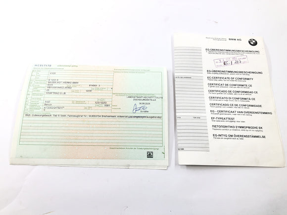 BMW K 1200 S K12S [2004] - Rahmen mit Papieren Hauptrahmen Motorradrahmen