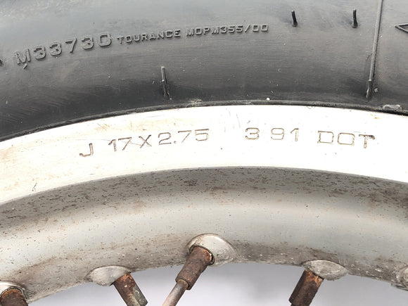 Yamaha XTZ 660 3YF [1992] - paprskové kolo zadního ráfku 2,75 x 17"