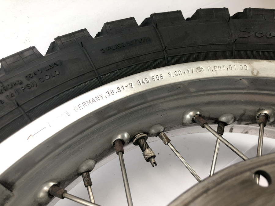 BMW F 650 GS R13 [2000] - rear wheel rim spoke wheel 3.00 x 17"