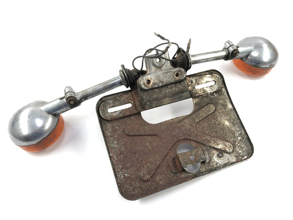 ヤマハXV 750 5G5 [1982]  - ブラケットとナンバープレートホルダーで信号をターン